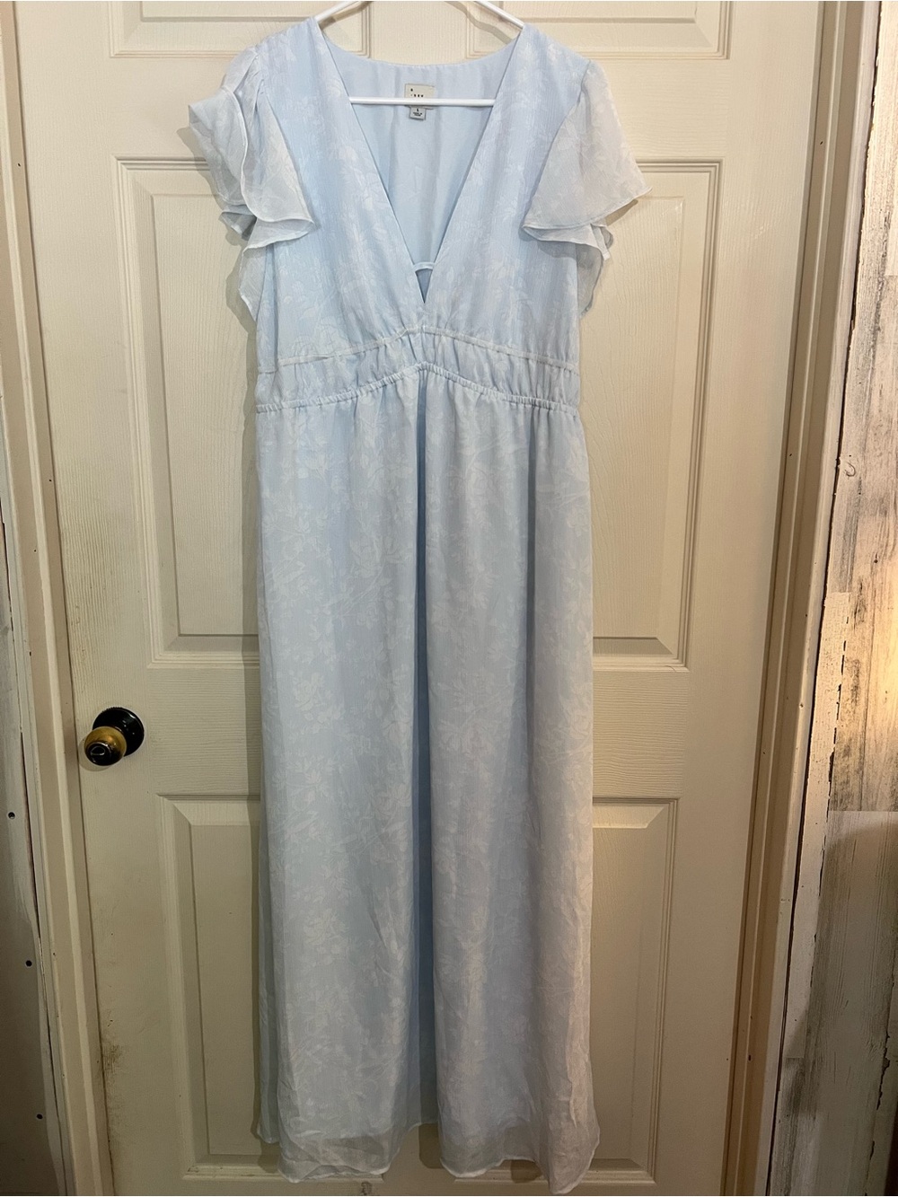 a new day Light Blue Floral Maxi Dress